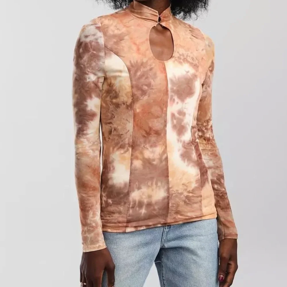 Gilded Intent tie-dye mesh top xs